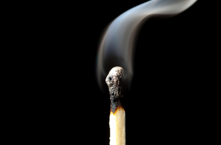 fiammifero spento